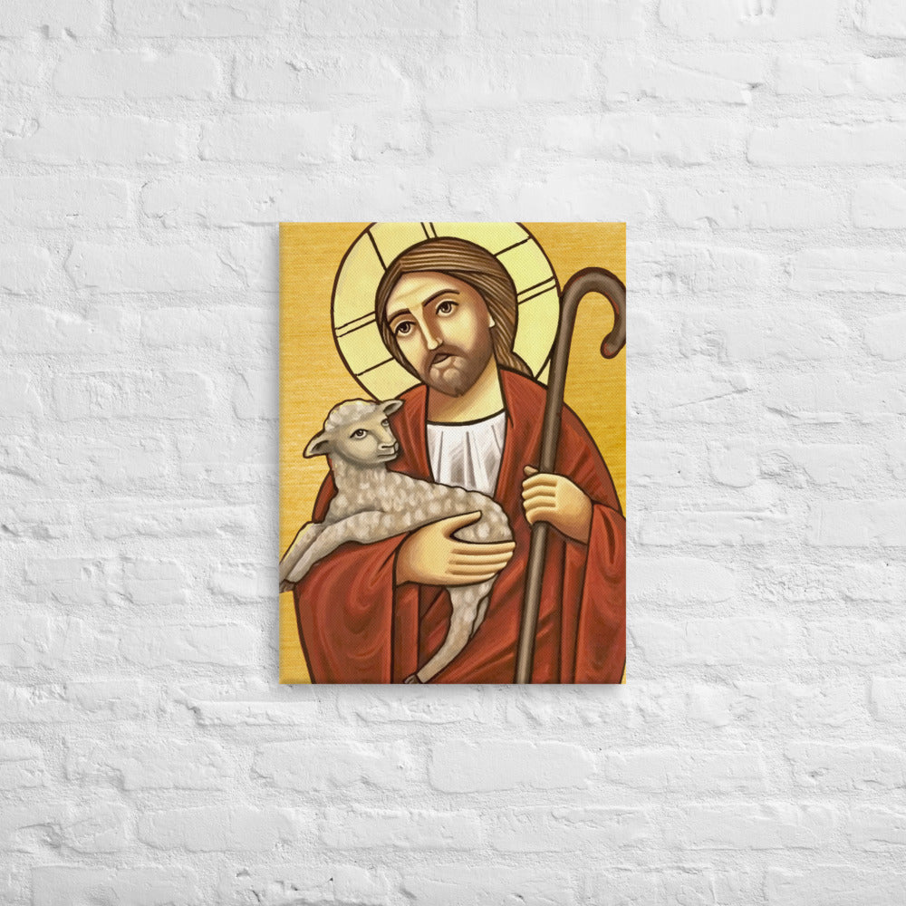 Good Shepherd - Coptic Icon - Canvas