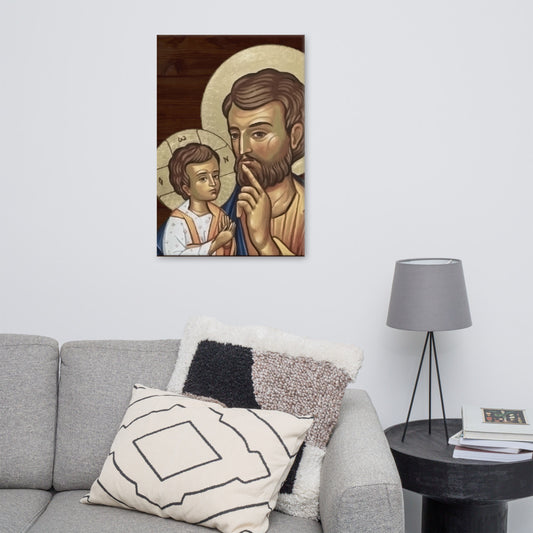 St. Joseph with Divine Child Canvas