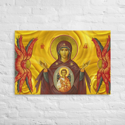Teotokos Our Lady of the Sign - Canvas