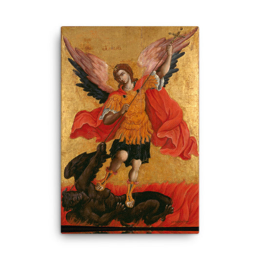Archangel Michael by Theodoros Poulakis - Canvas