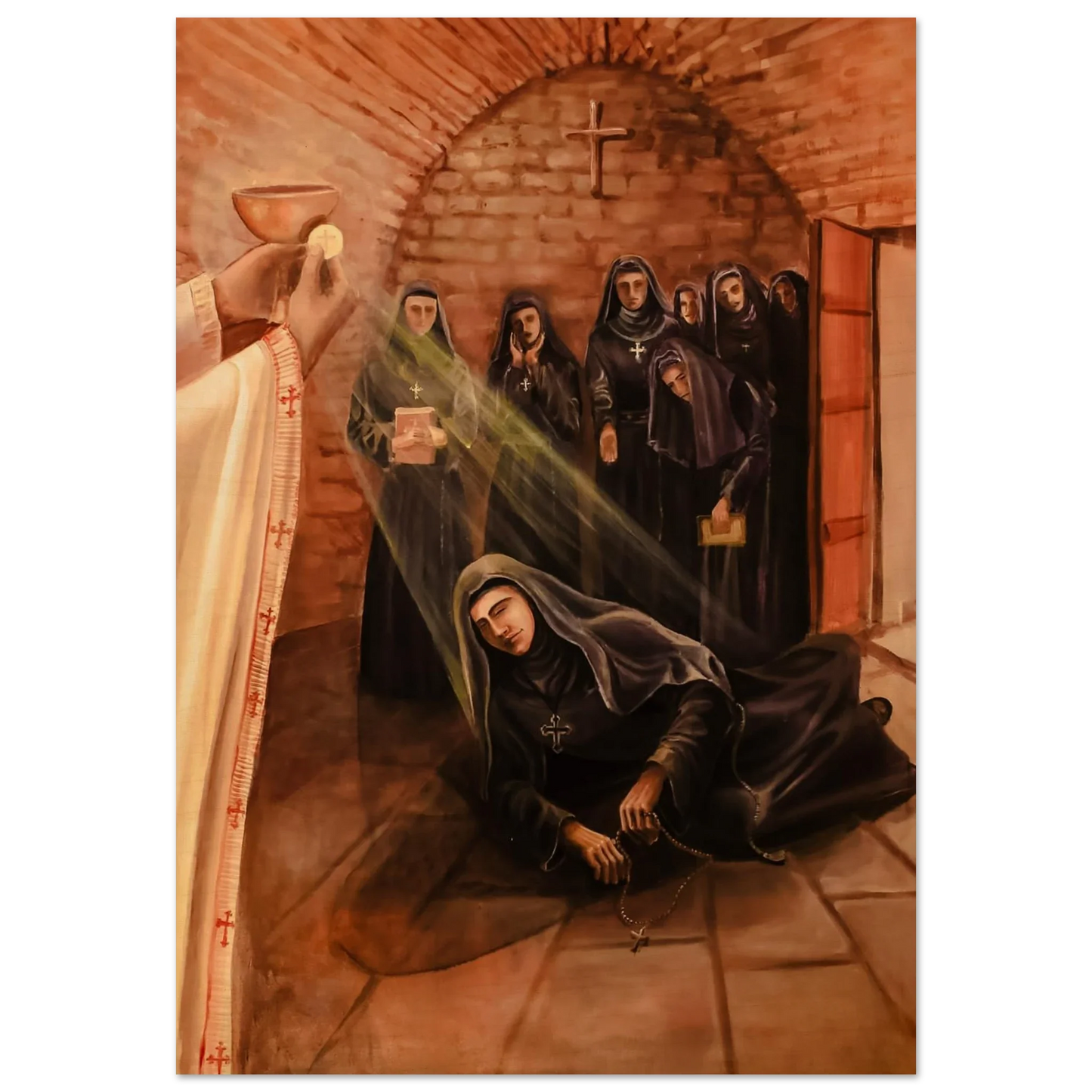 Pearl Print - St Rafqa - Corpus Christi Day Icons