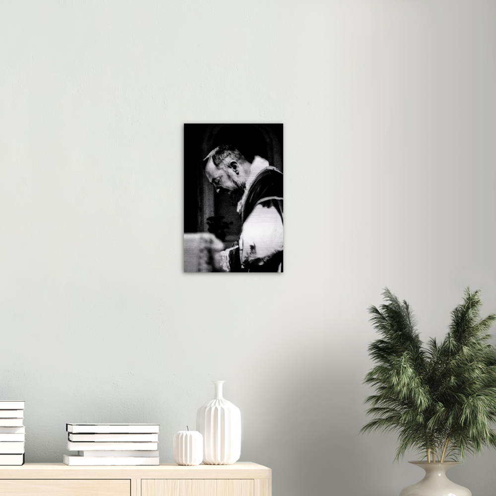 St Padre Pio ✠ Brushed Aluminum Print