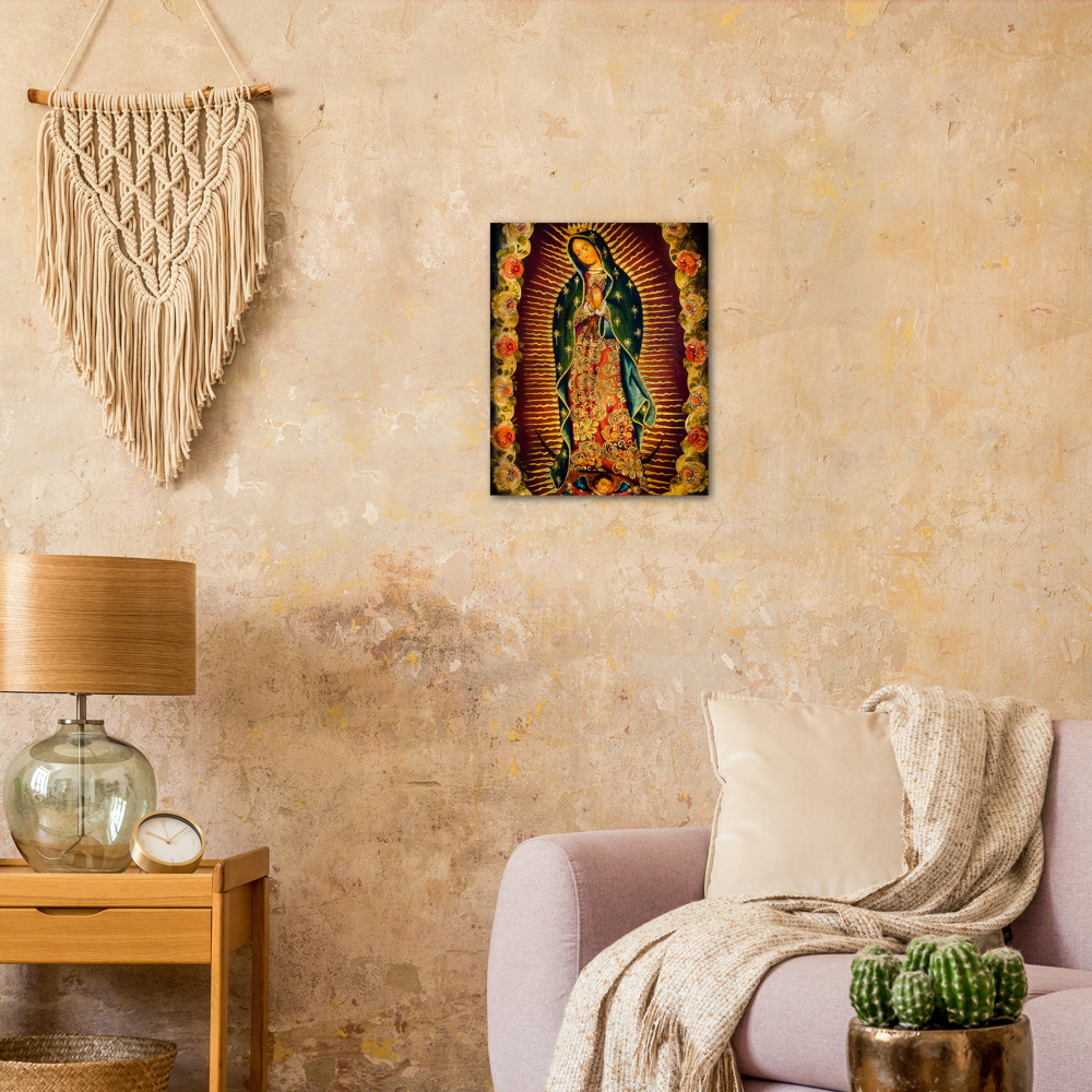 Our Lady of Guadalupe – Brushed #Aluminum #MetallicIcon #AluminumPrint