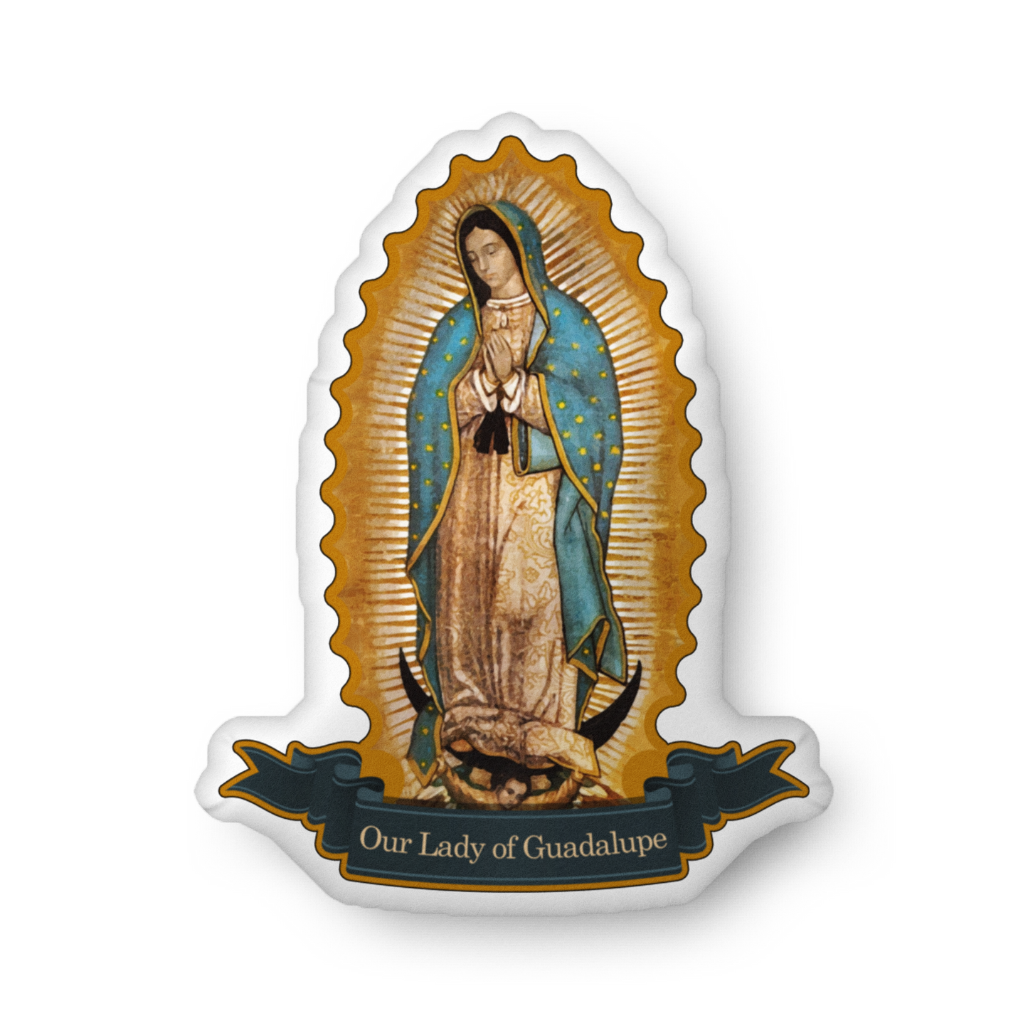 Our Lady of Guadalupe - Virgin Mary - Custom-shaped pillow