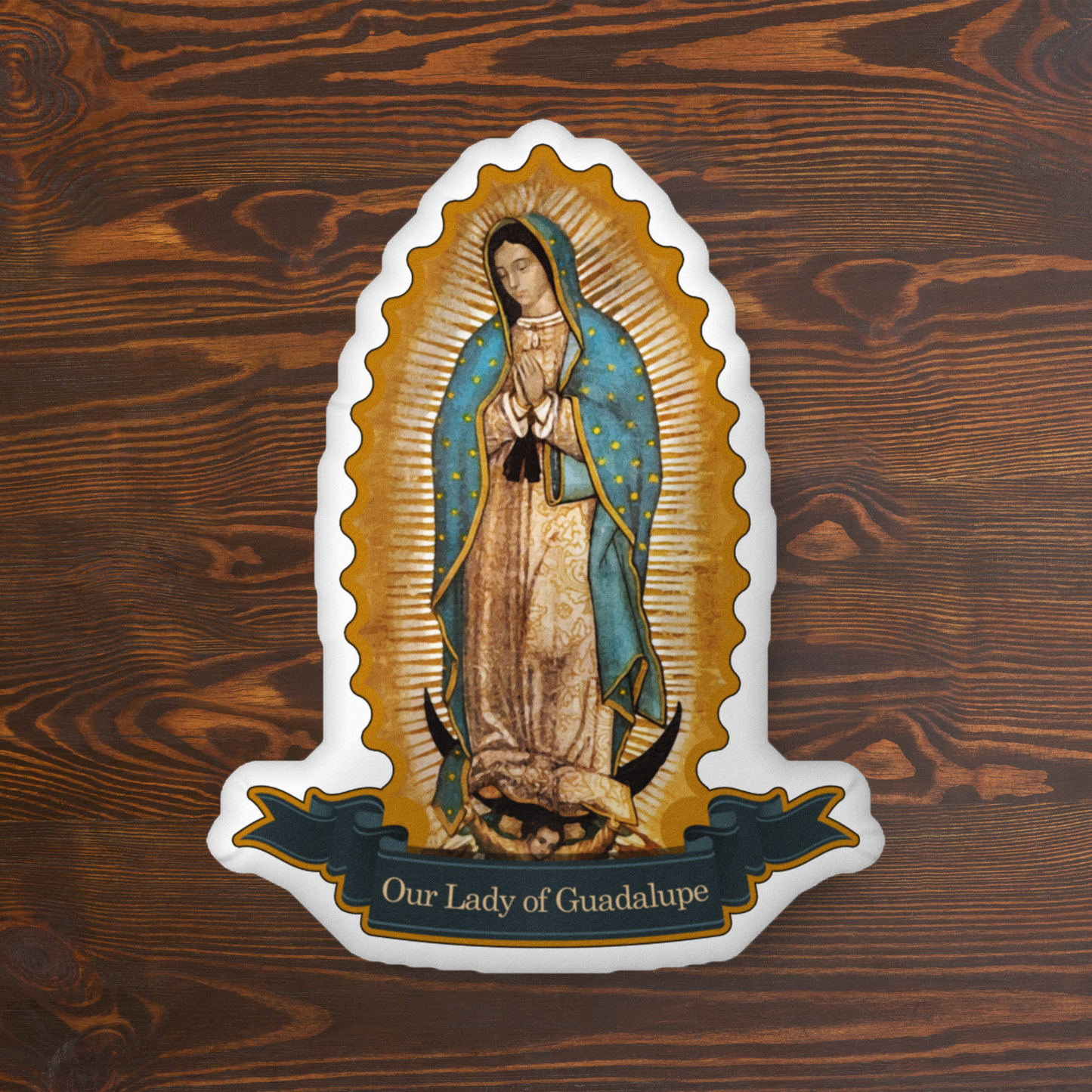 Our Lady of Guadalupe - Virgin Mary - Custom-shaped pillow