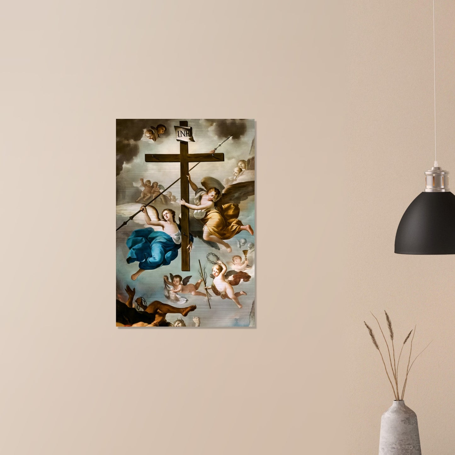 Exaltation of the Holy Cross Icon Brushed Aluminum