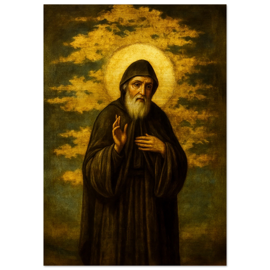 Pearl Print - St Charbel Icon – Modern Religious Wall Art
