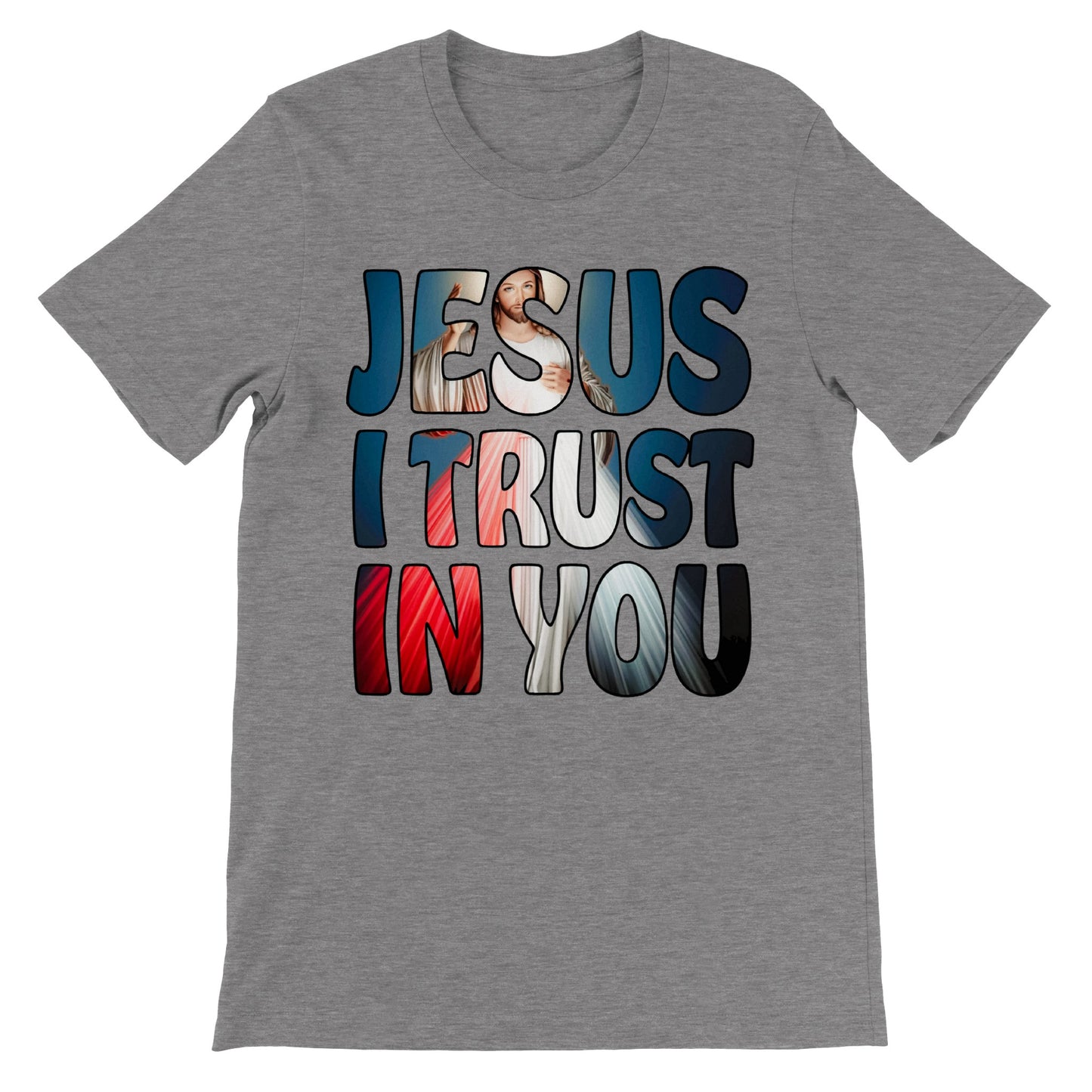 Divine Mercy Jesus I Trust in You  Premium Unisex Crewneck T-shirt