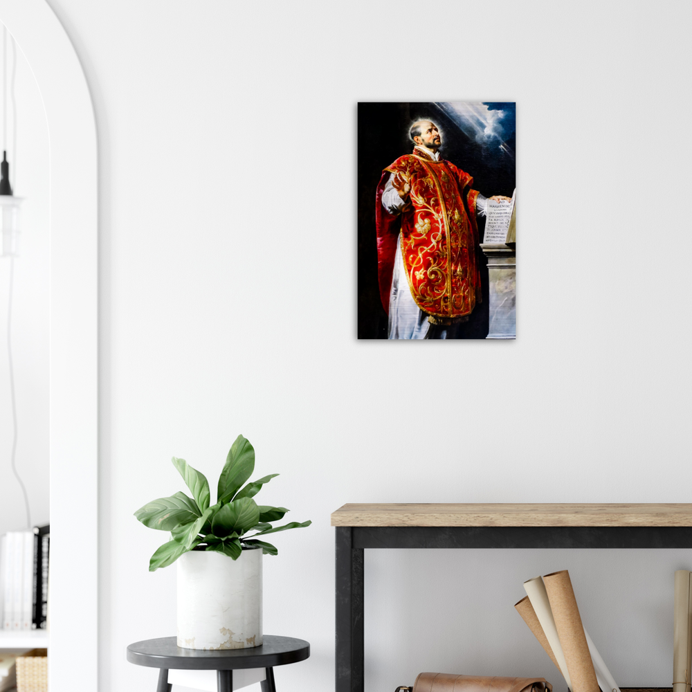 Saint Ignatius of Loyola - Brushed Aluminum Print