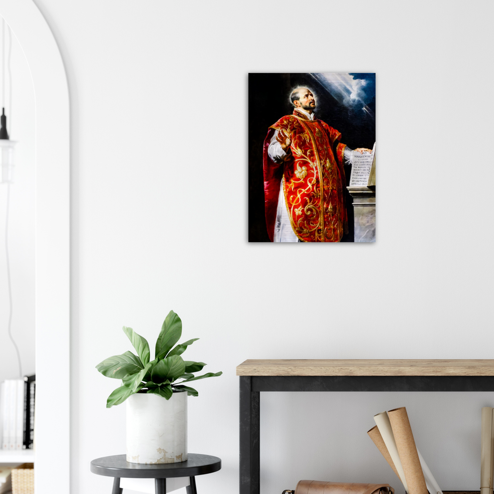 Saint Ignatius of Loyola - Brushed Aluminum Print