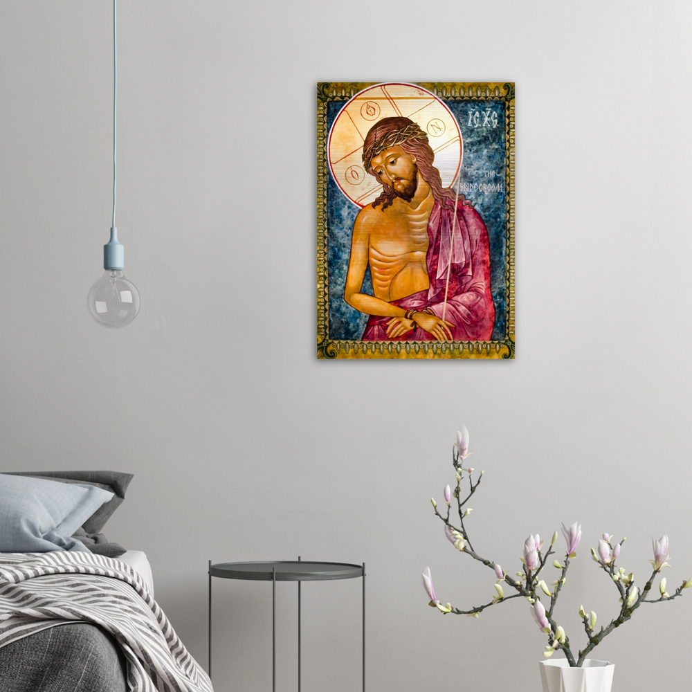 Christ the Bridegroom ✠ Brushed #Aluminum #MetallicIcon #AluminumPrint