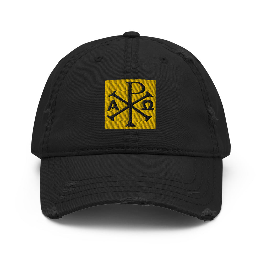 Chi-Rho - Distressed Dad Hat