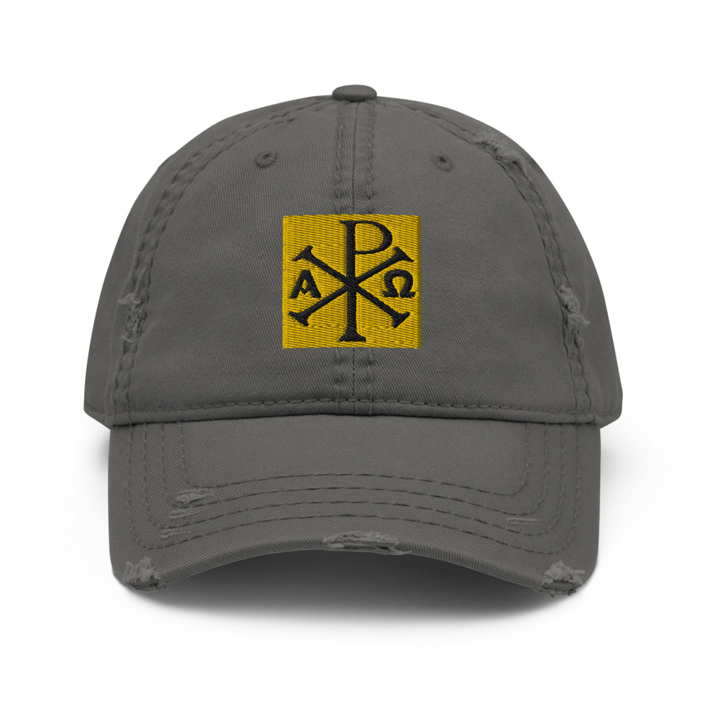 Chi-Rho - Distressed Dad Hat