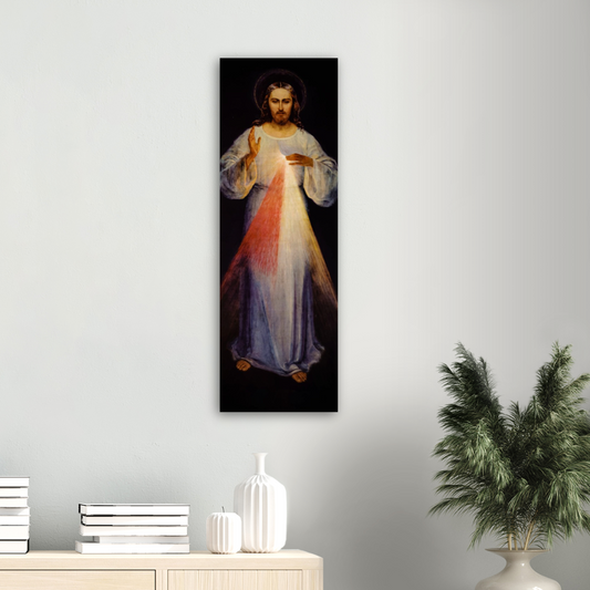 Jesus Christ as the Divine Mercy by Eugeniusz Kazimirowski - Wood Prints