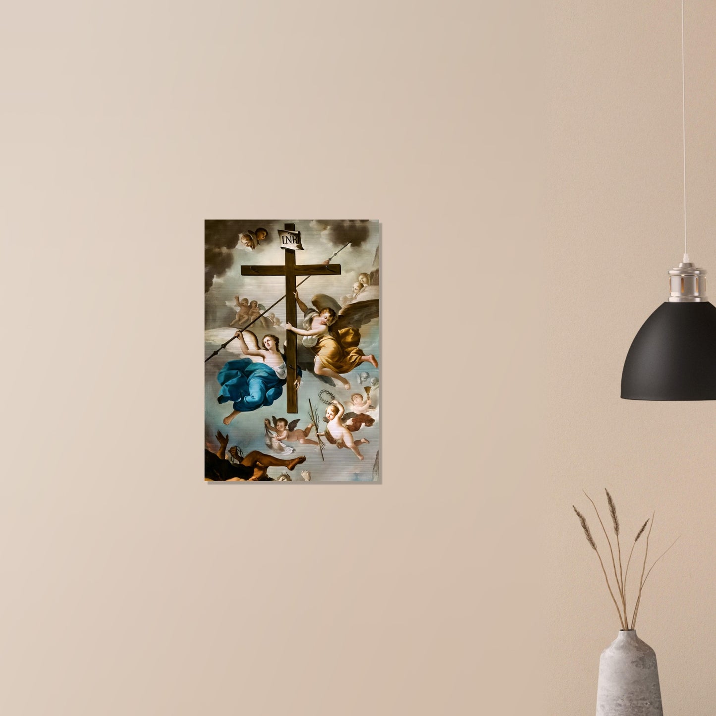 Exaltation of the Holy Cross Icon Brushed Aluminum