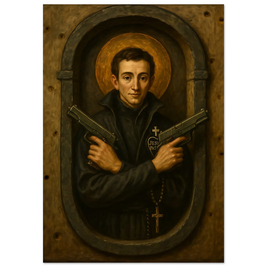 Pearl Print - St. Gabriel Possenti Print – Patron Saint of Handgunners and Self-Defense