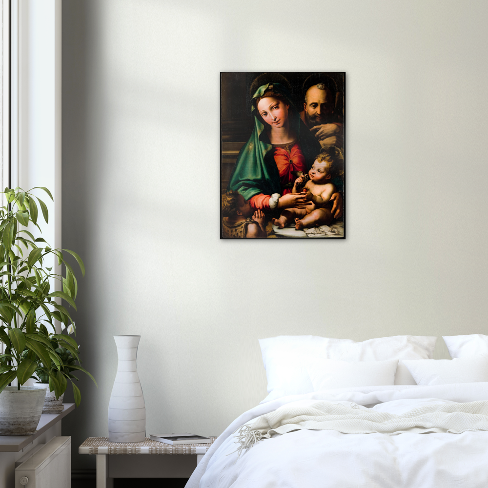 Holy Family with Infant St John the Baptist ✠ Brushed #Aluminum #AluminumPrint