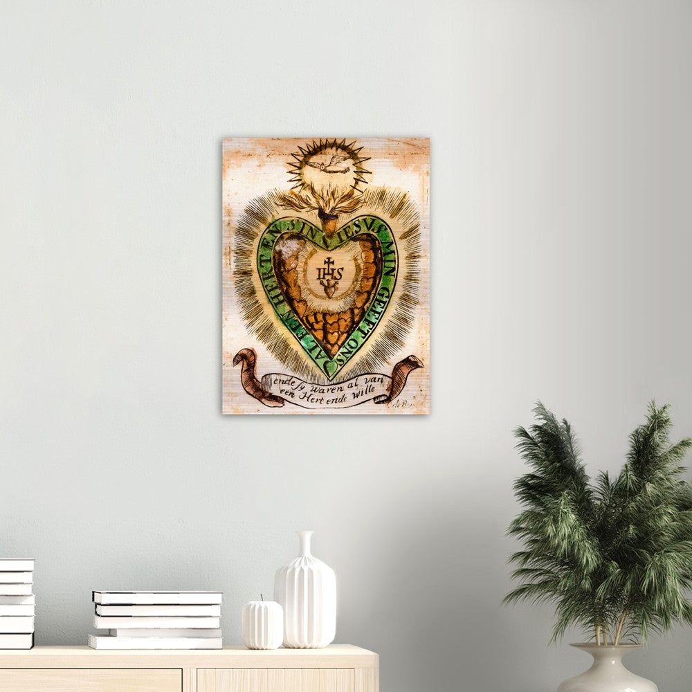 Heart of Divine Love - Brushed Aluminum Print