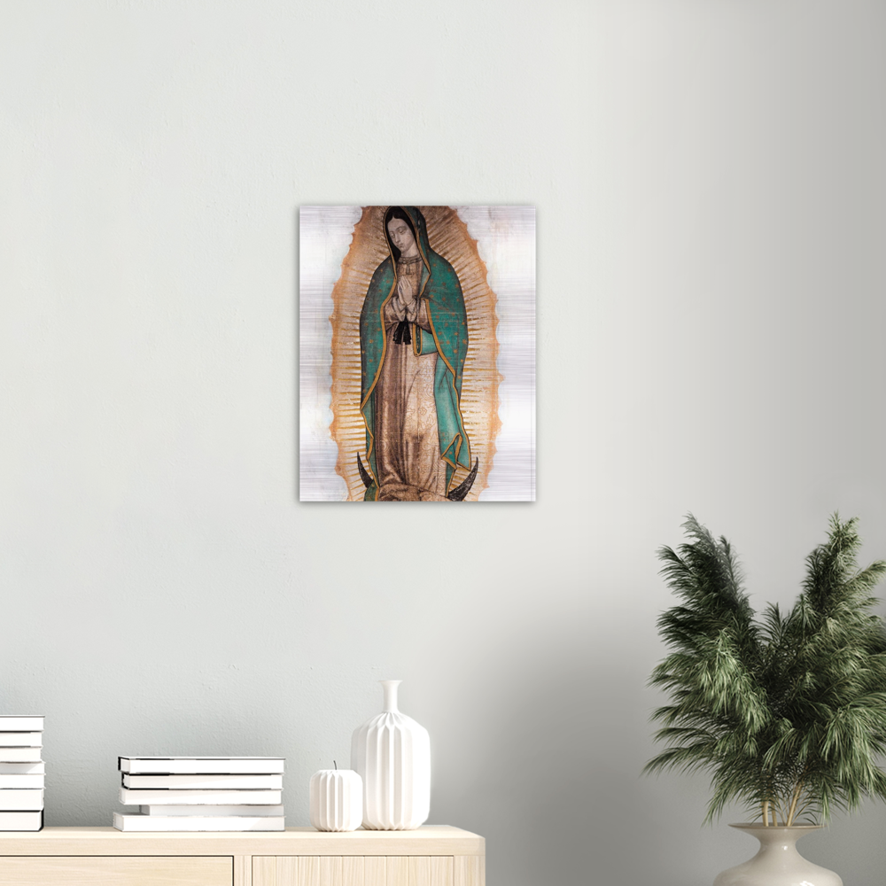 Our Lady of Guadalupe ✠ Brushed #Aluminum #MetallicIcon #AluminumPrint