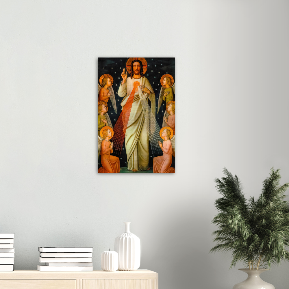 Jesus Christ King of Mercy ✠ Brushed #Aluminum #MetallicIcon #AluminumPrint