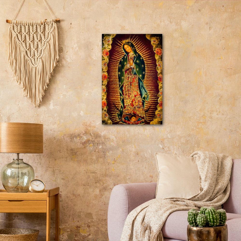 Our Lady of Guadalupe – Brushed #Aluminum #MetallicIcon #AluminumPrint