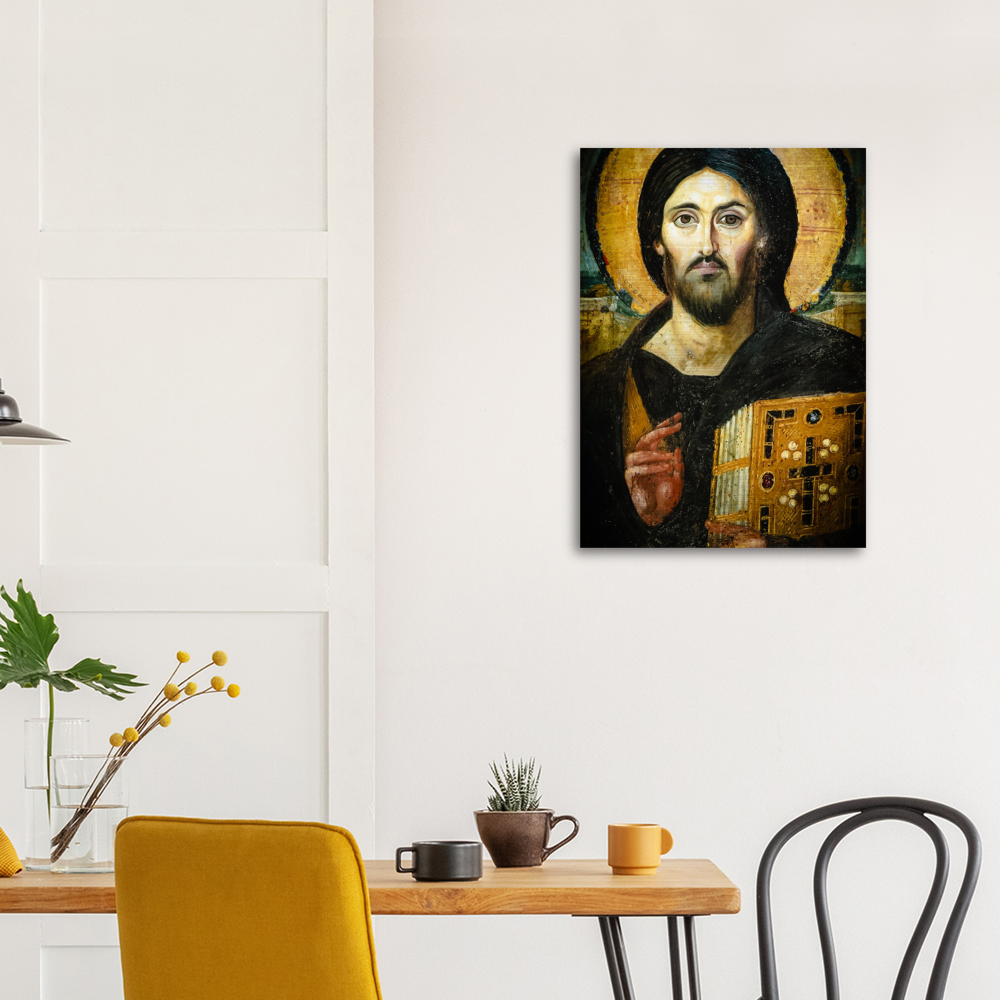 Christ: Pantocrator  ✠ Brushed #Aluminum #MetallicIcon #AluminumPrint