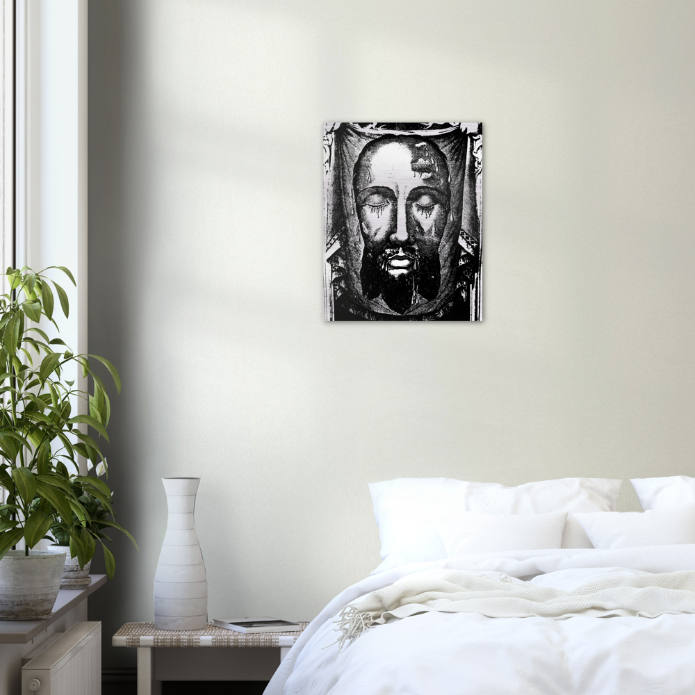 Devotion to the Holy Face of Jesus ✠ Brushed #Aluminum #MetallicIcon #AluminumPrint