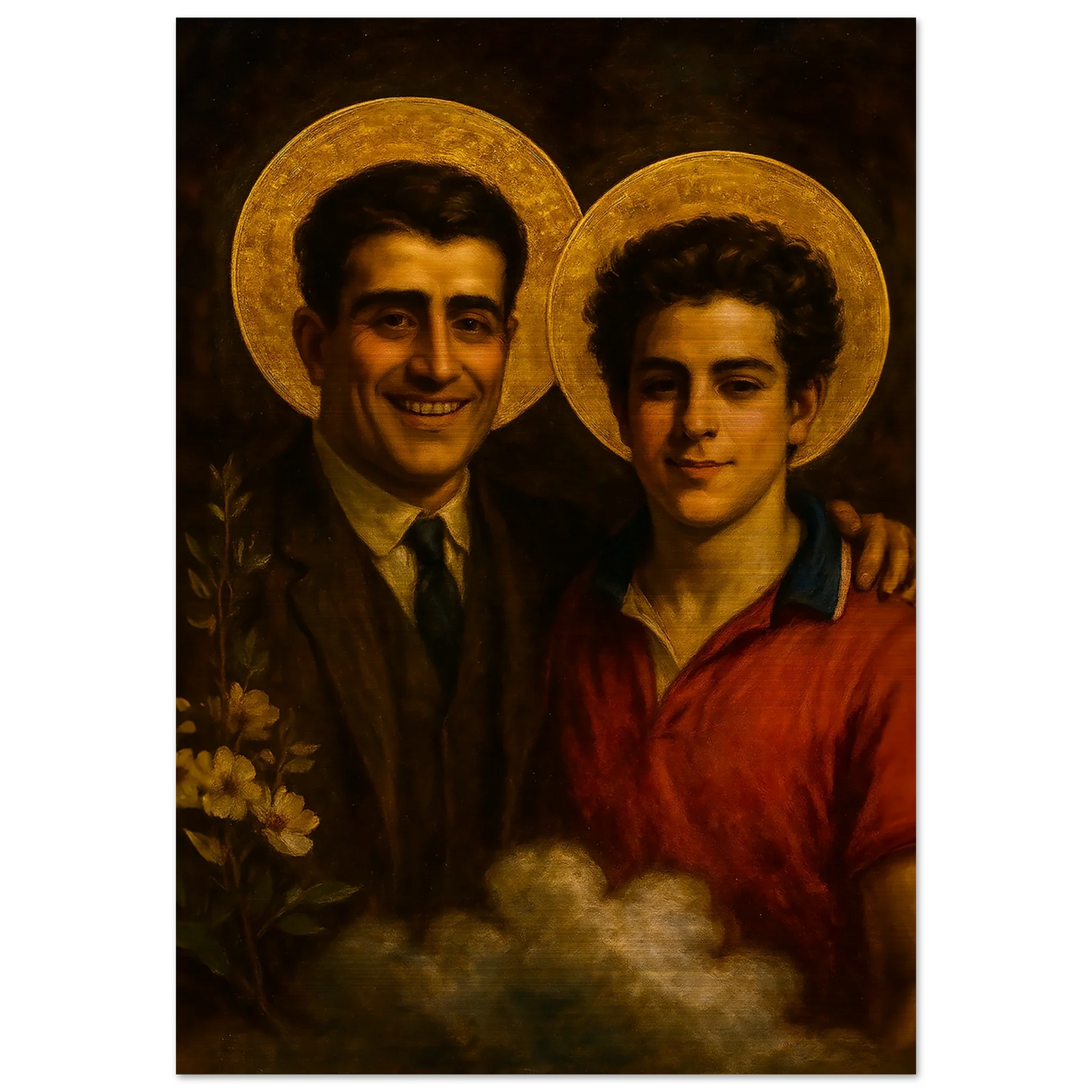Pearl Print - Saint Carlo Acutis and Saint Pier Giorgio Frassati Icon