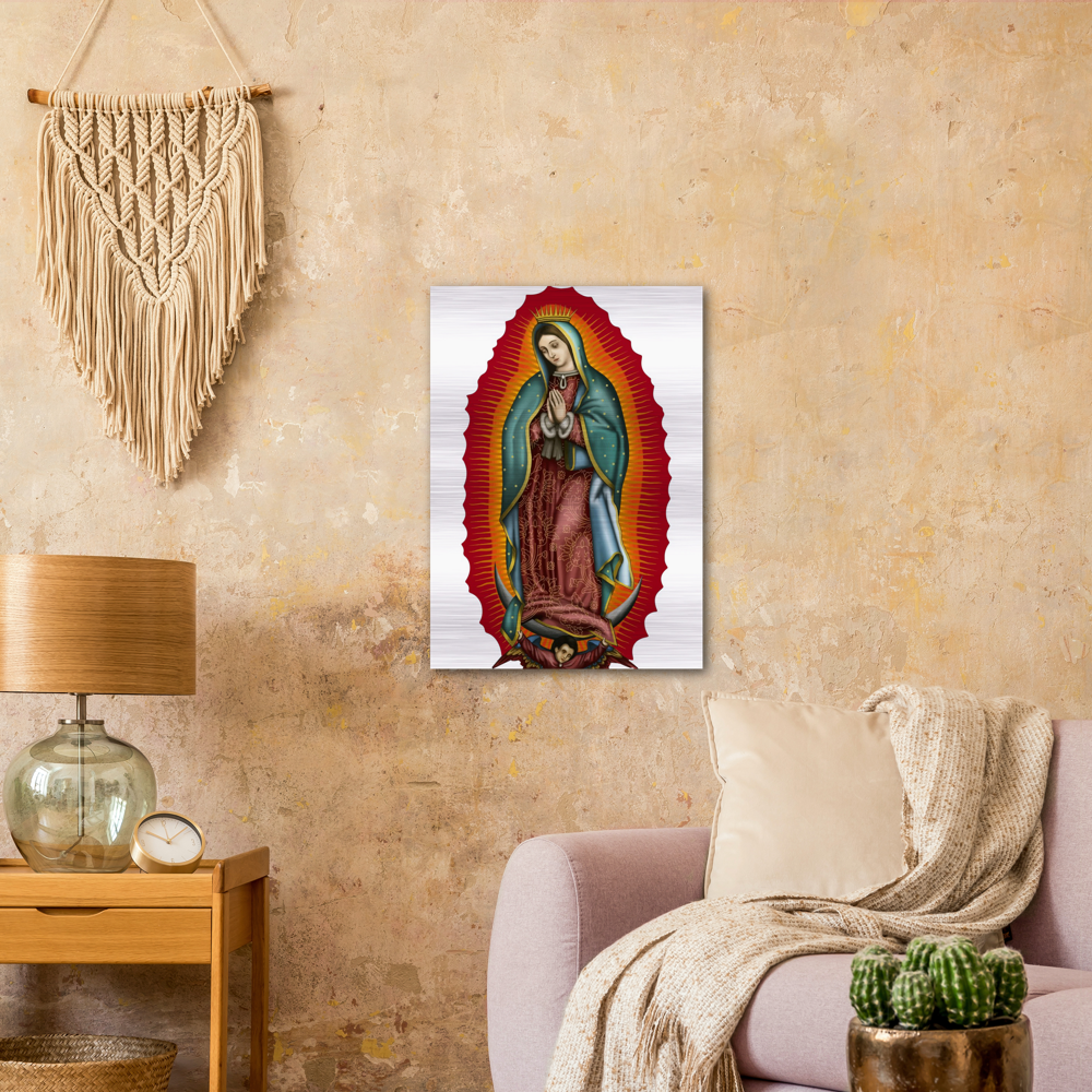 Nuestra Señora Virgen de Guadalupe - Brushed #AluminumIcon #MetallicIcon #Icon