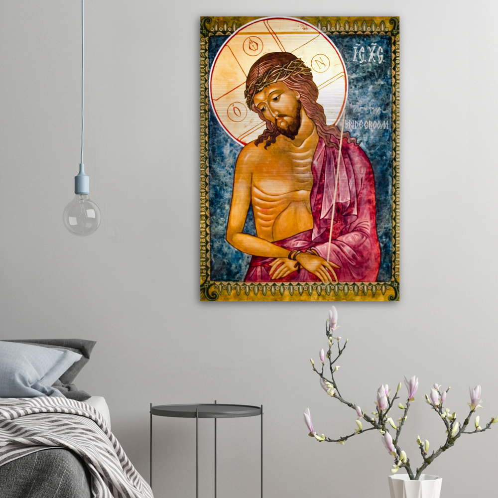 Christ the Bridegroom ✠ Brushed #Aluminum #MetallicIcon #AluminumPrint