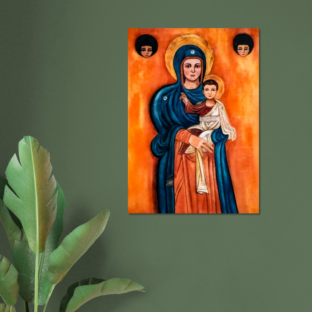 Pearl Print - Our Lady of Elige Maronite Treasure, Syriac Tradition