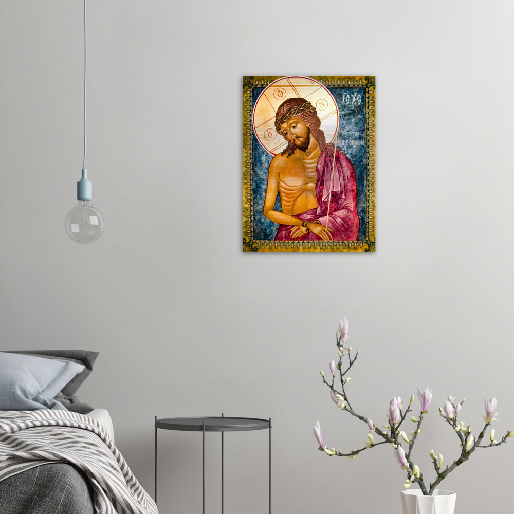 Christ the Bridegroom ✠ Brushed #Aluminum #MetallicIcon #AluminumPrint