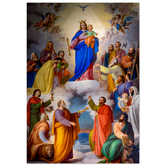 Pearl Print - Mary, Help of Christians Icon