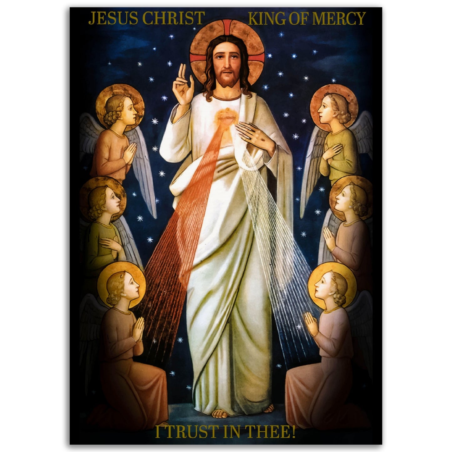 Jesus Christ King of Mercy ✠ Museum-Quality Matte Paper Poster