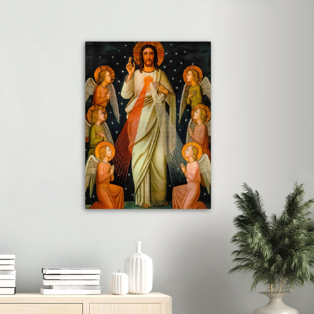 Jesus Christ King of Mercy ✠ Brushed #Aluminum #MetallicIcon #AluminumPrint