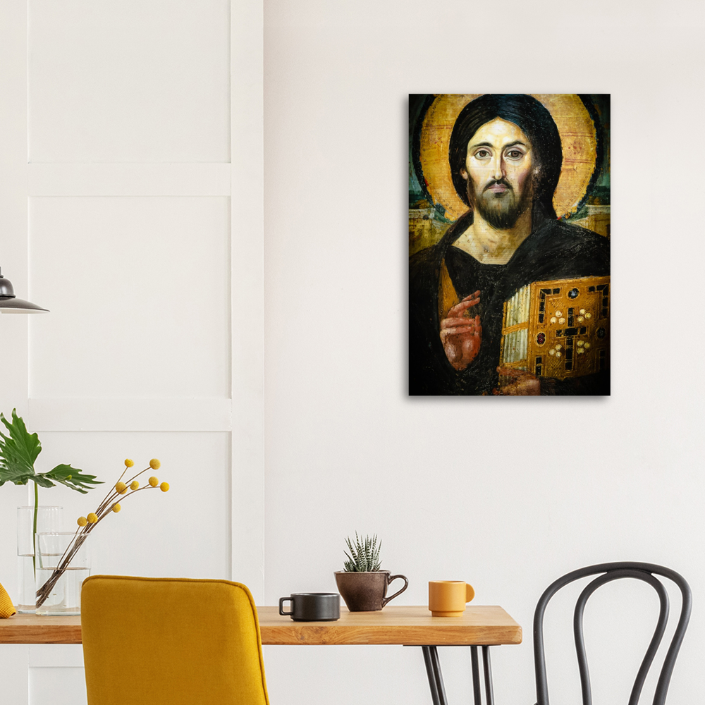 Christ: Pantocrator  ✠ Brushed #Aluminum #MetallicIcon #AluminumPrint