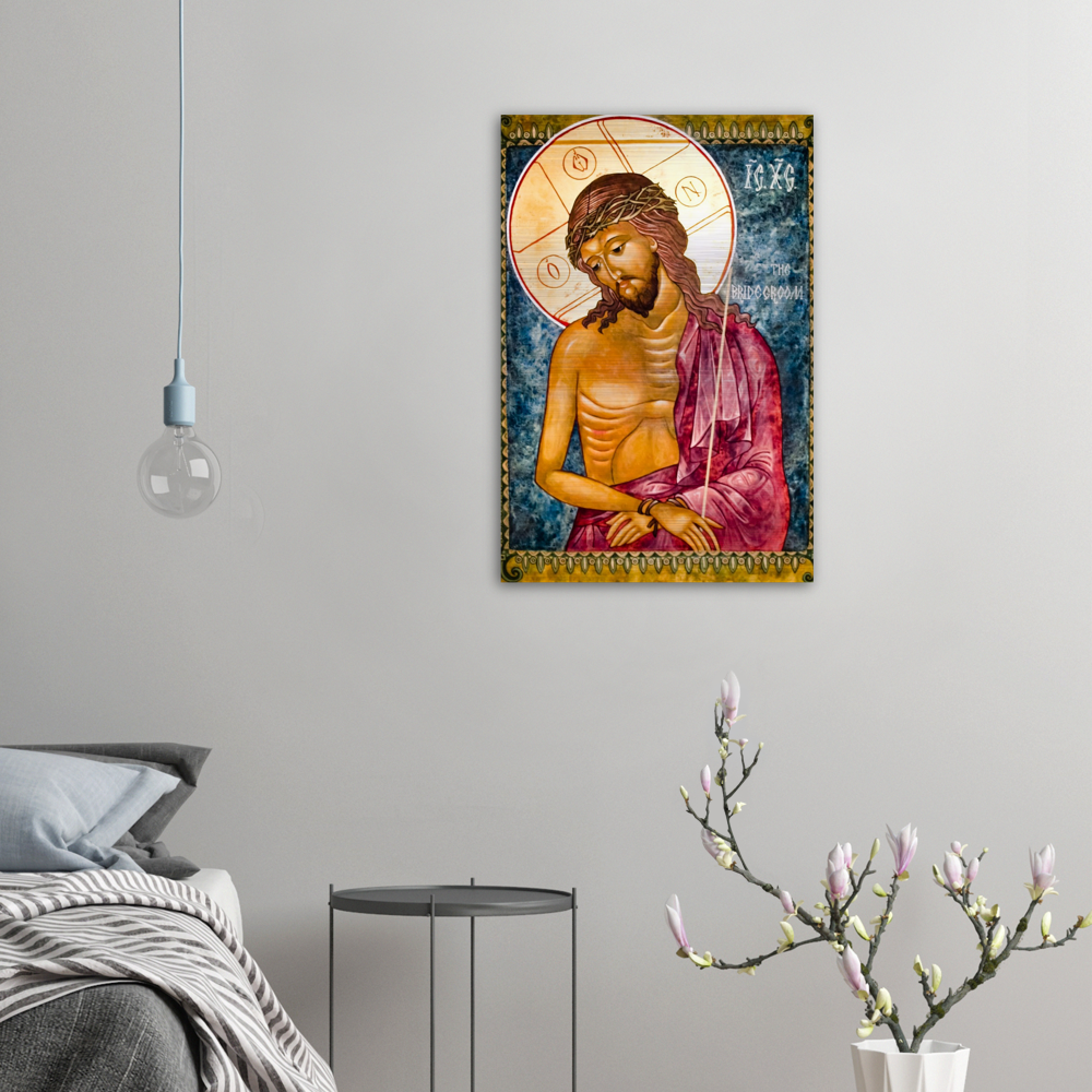 Christ the Bridegroom ✠ Brushed #Aluminum #MetallicIcon #AluminumPrint