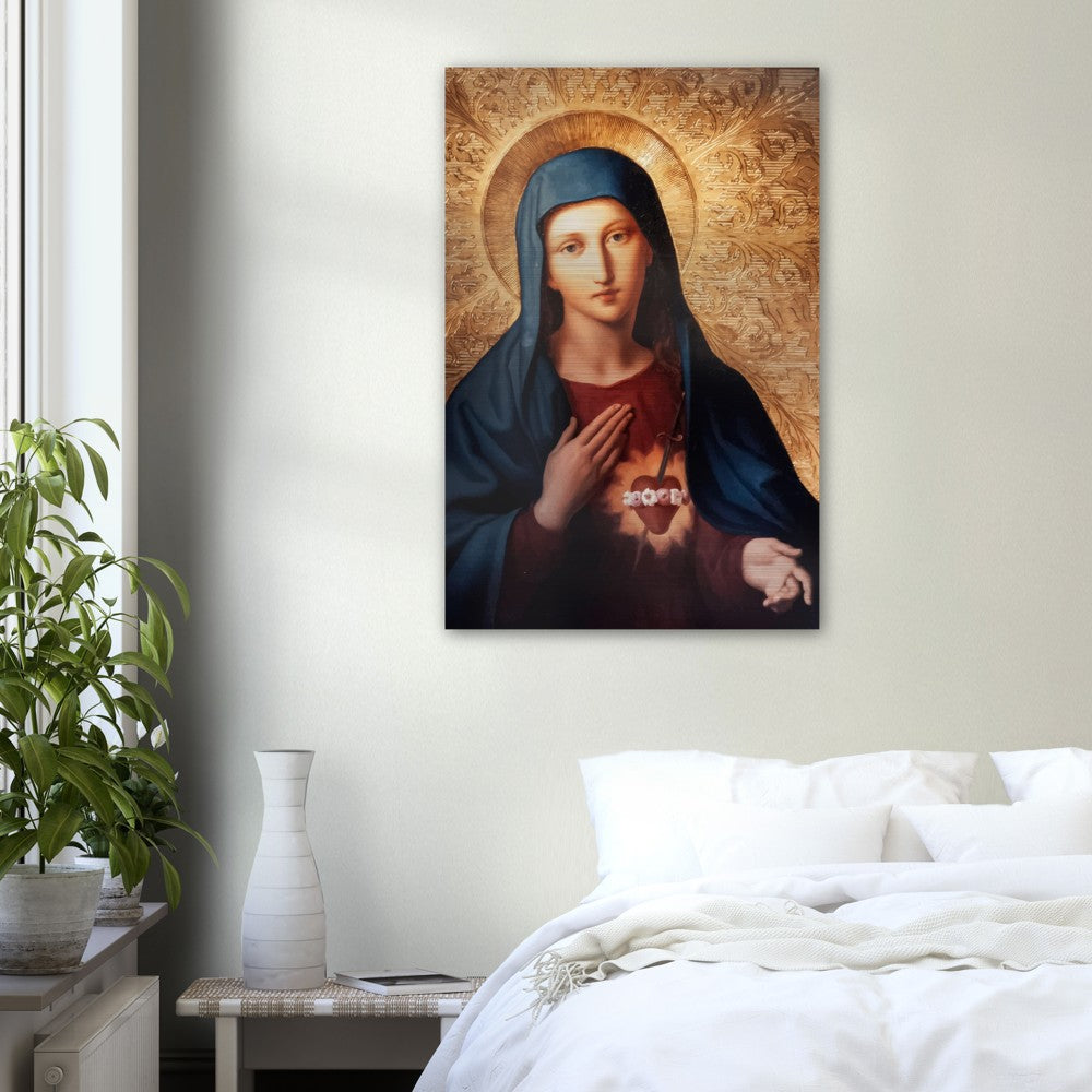 Immaculate Heart of Mary Brushed Aluminum Print