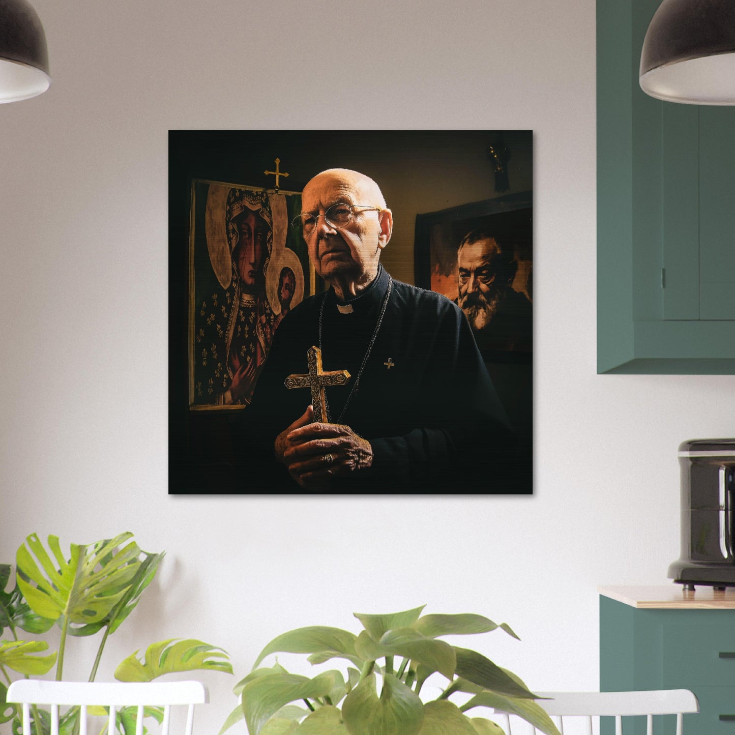 Father Gabriele Amorth - Brushed Aluminum Print