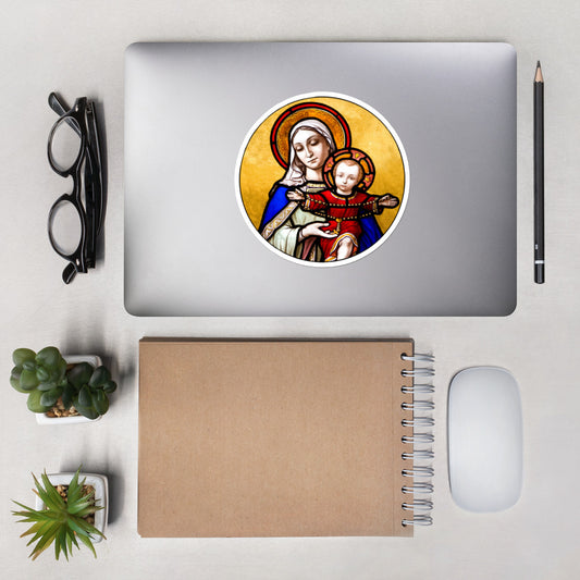 Holy Mother and Divine Child - Bubble-free stickers