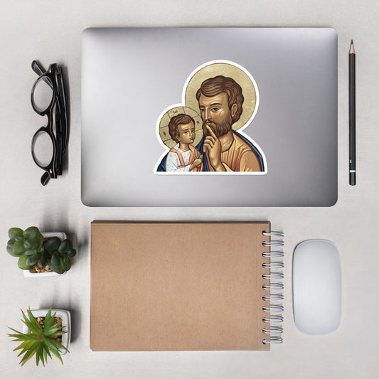 St Joseph and Divine Child Bubble-free stickers