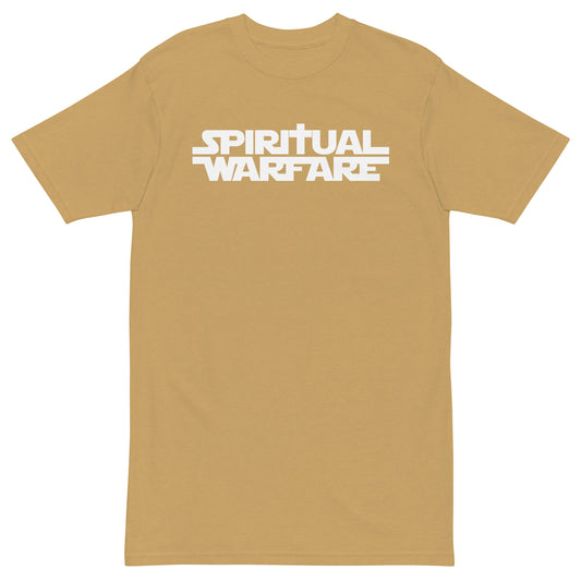 Spiritual Warfare premium heavyweight tee