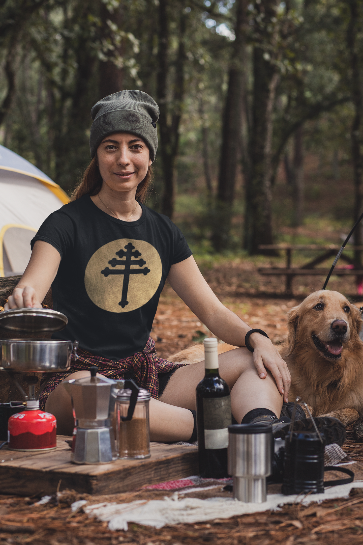 Maronite Cross Unisex garment-dyed heavyweight t-shirt