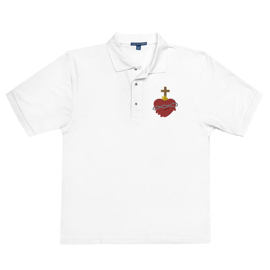 Sacred Heart Embroidered #Polo