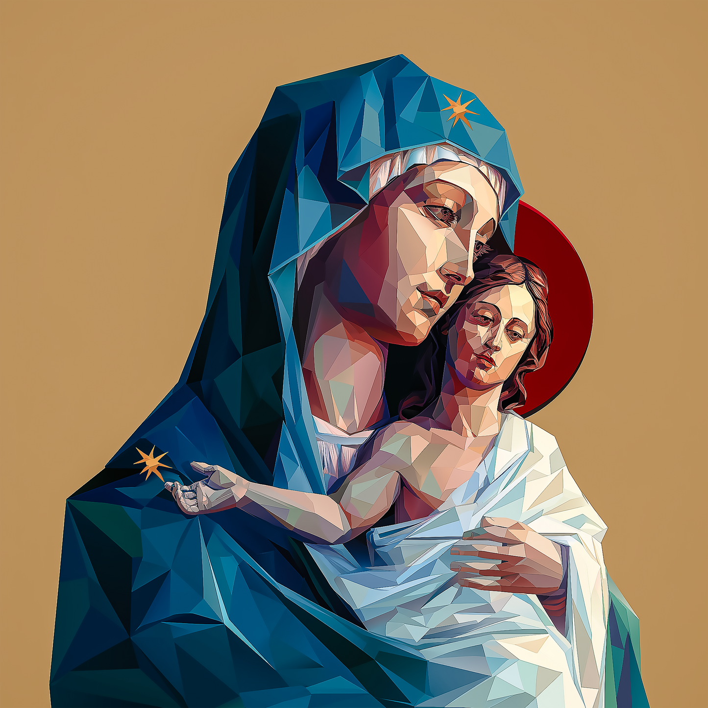Pearl Print - Mother of God Icon
