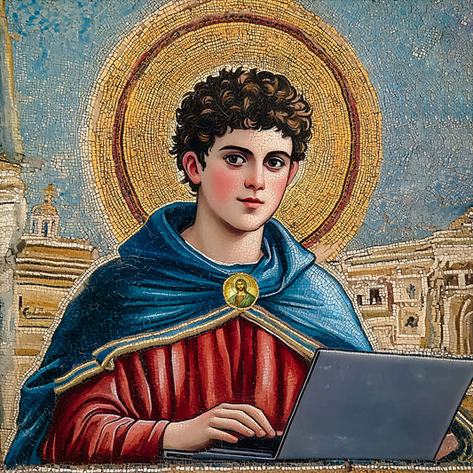 Pearl Print -  Icon of Carlo Acutis – Inspirational Wall Art