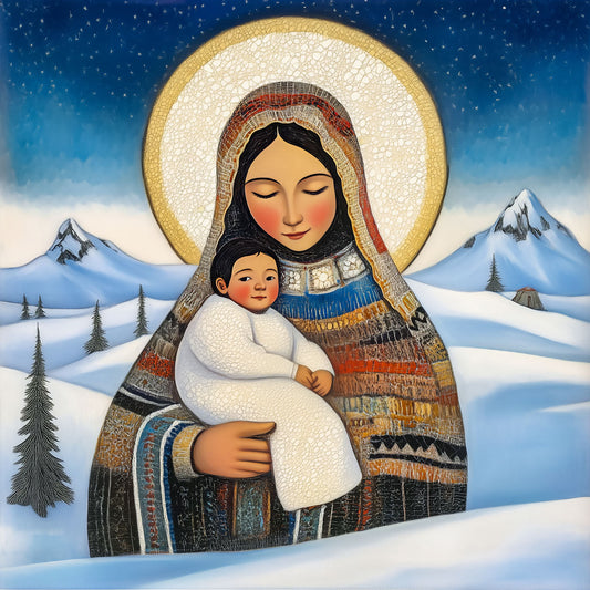 Pearl Print - Our Lady of the Arctic Snows Icon