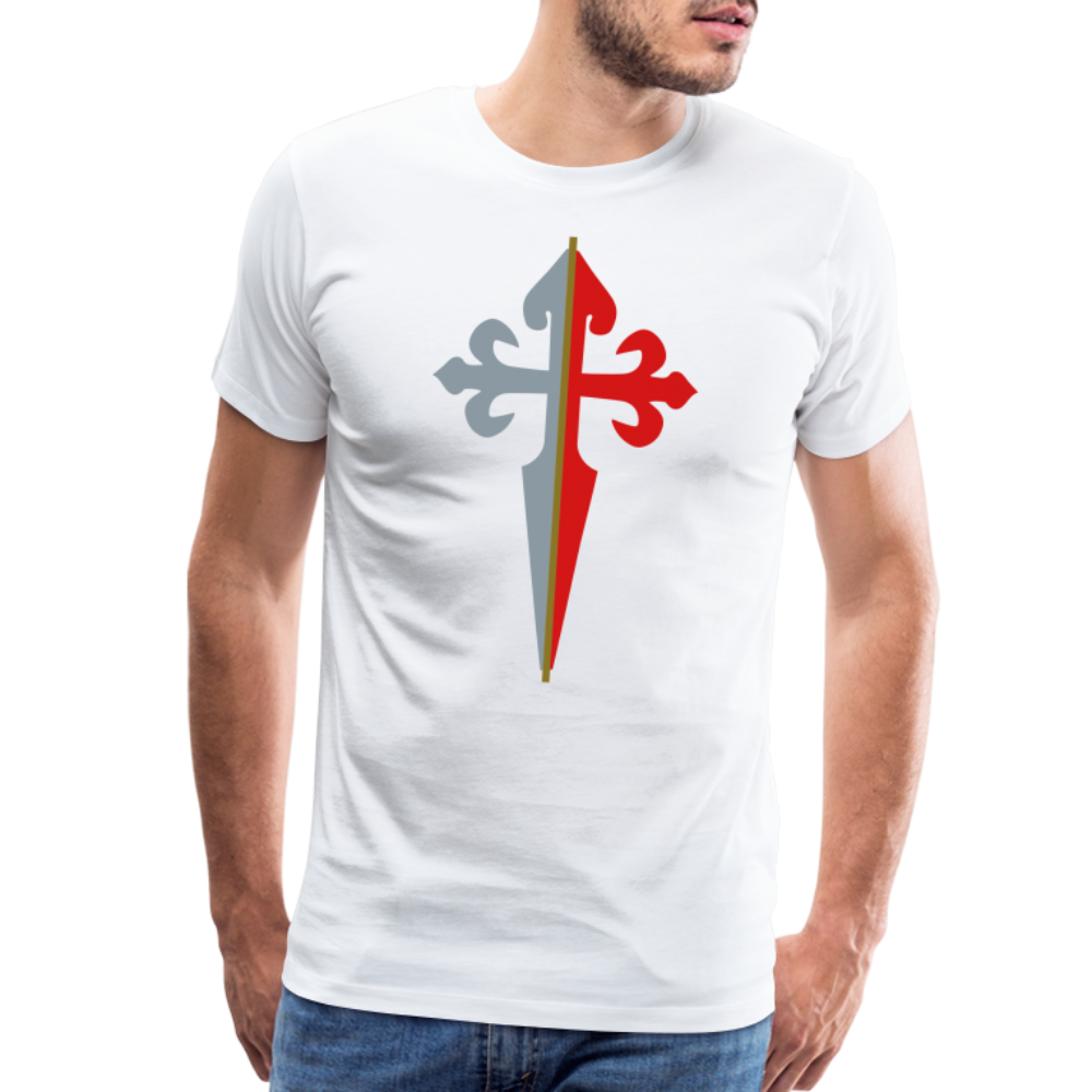St James the Apostle Cross San Santiago Apostol Premium T-Shirt - white