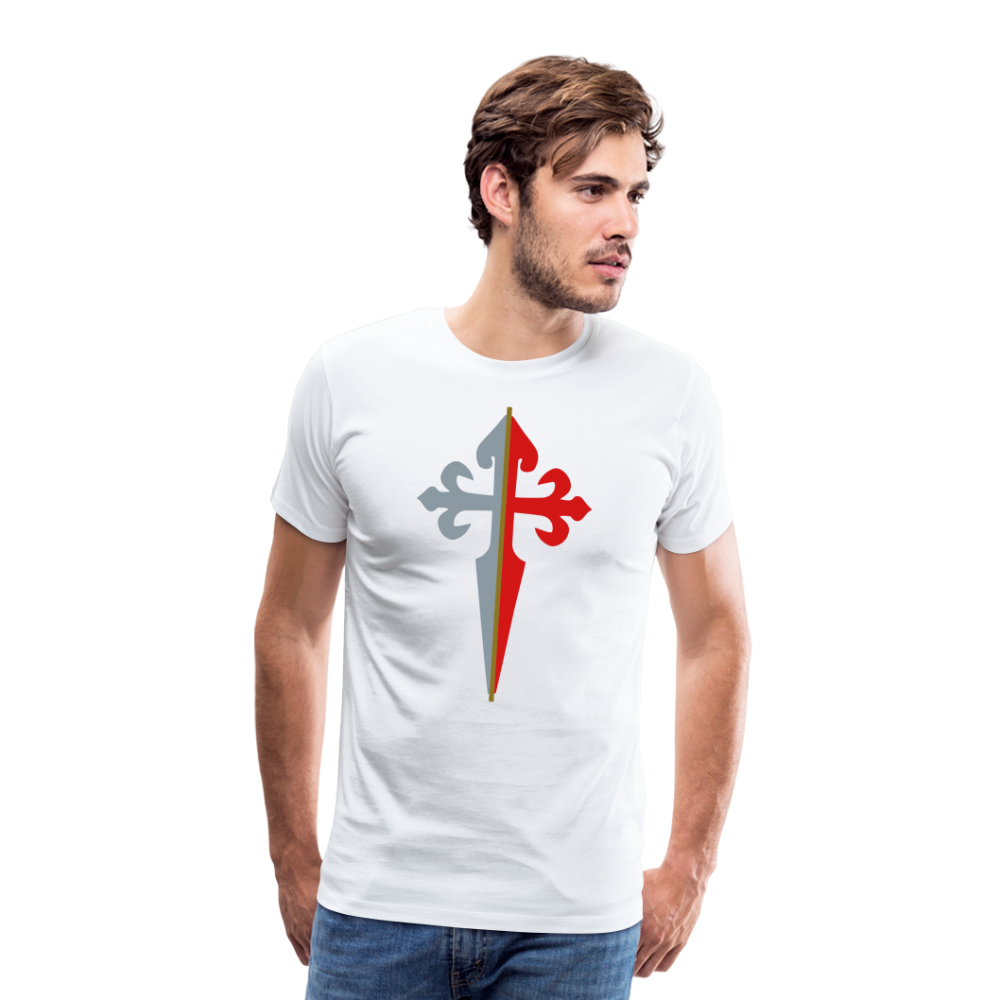 St James the Apostle Cross San Santiago Apostol Premium T-Shirt - white