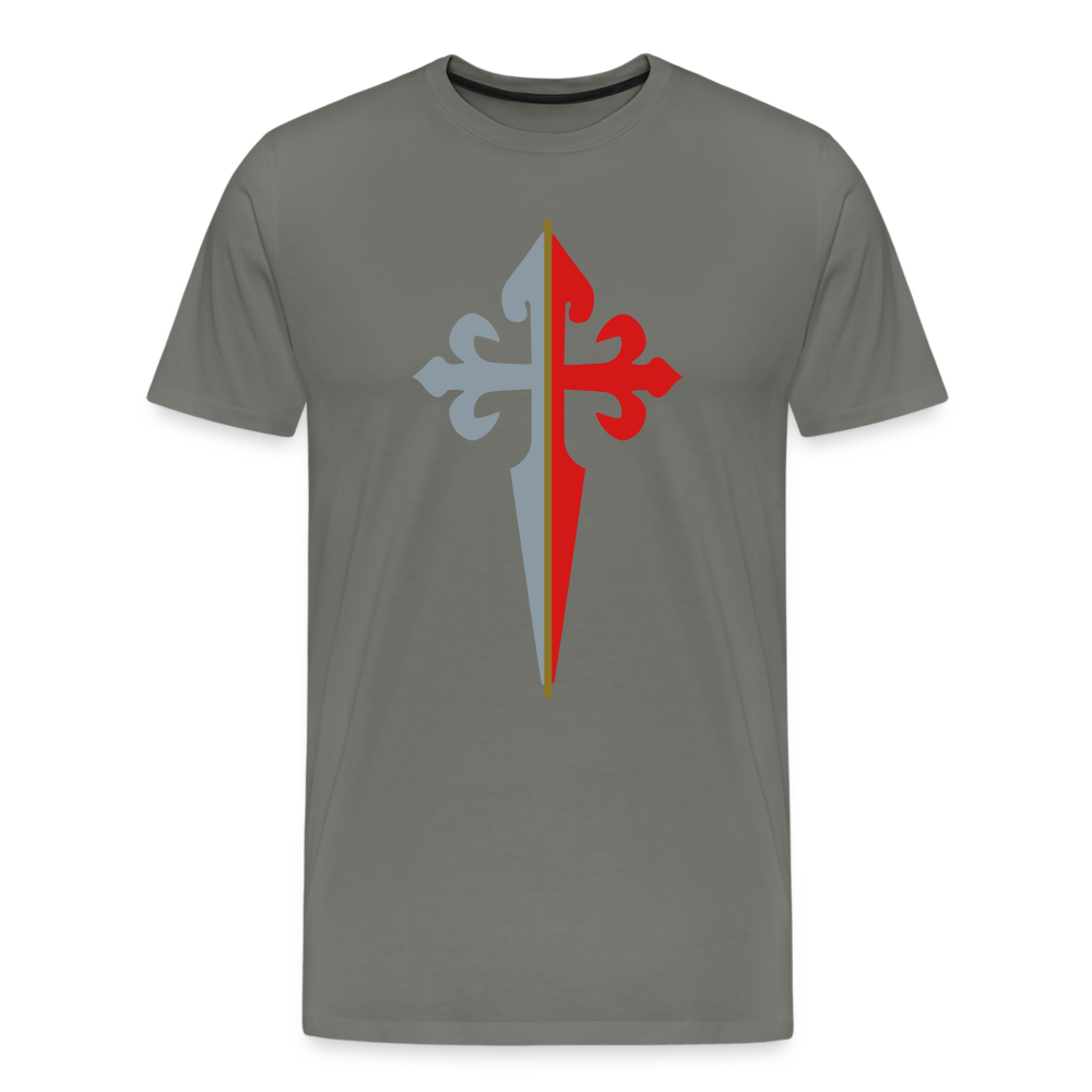 St James the Apostle Cross San Santiago Apostol Premium T-Shirt - asphalt gray